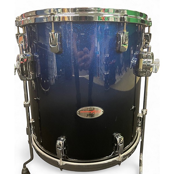 Used 2013 Pearl 5 Piece Reference Series Ultra Blue Fade Drum Kit