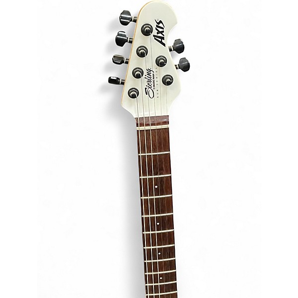 Used Sterling by Music Man Sub AX3 Axis White Solid Body Electric Guitar
