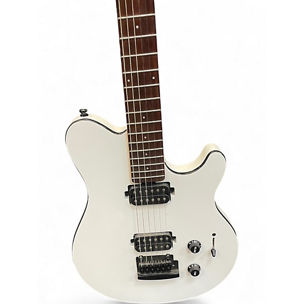Used Sterling by Music Man Sub AX3 Axis White Solid Body Electric Guitar