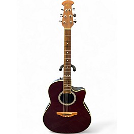 Used Ovation CC057 Celebrity Wine Red Acoustic Electric Guitar