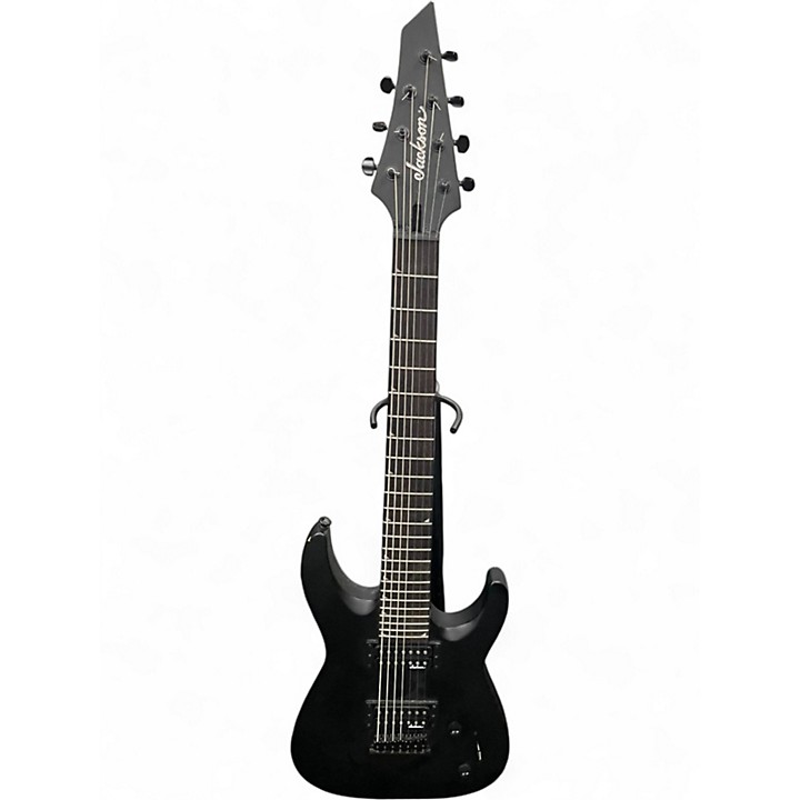 Used Jackson JS22-7 Dinky 7 String Black Solid Body Electric