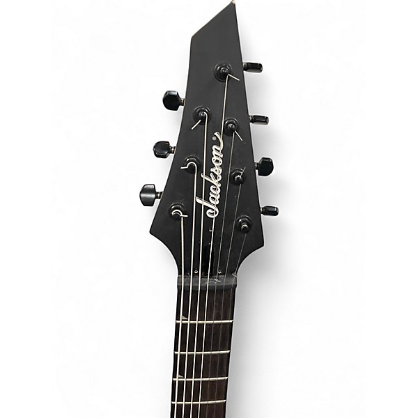 Used Jackson JS22-7 Dinky 7 String Black Solid Body Electric Guitar