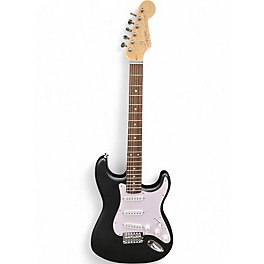 Used Squier Standard Stratocaster matte black Solid Body Electric Guitar