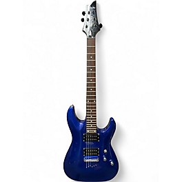 Used Schecter Guitar Research Omen 6 Blue Solid Body Electric Guitar