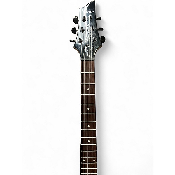 Used Schecter Guitar Research Omen 6 Blue Solid Body Electric Guitar