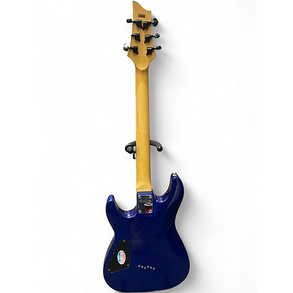 Used Schecter Guitar Research Omen 6 Blue Solid Body Electric Guitar