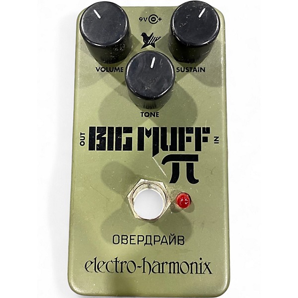 Used Electro-Harmonix Green Russian Big Muff Pi Fuzz Effect Pedal