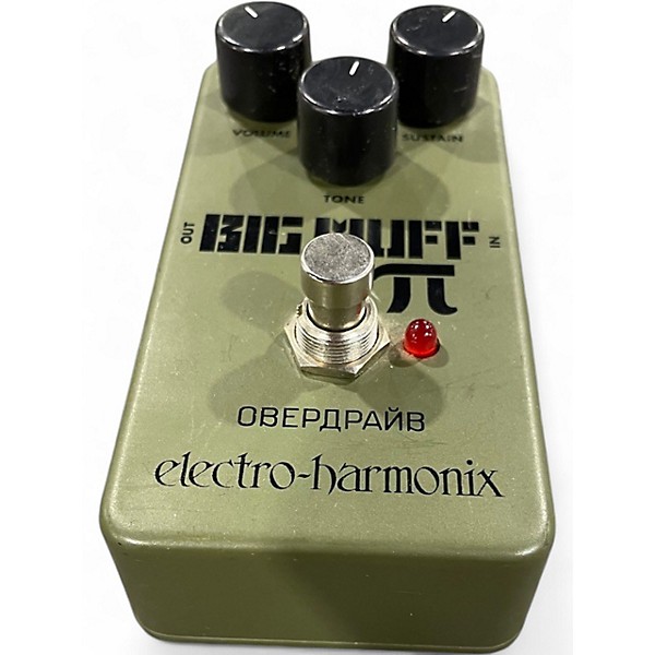 Used Electro-Harmonix Green Russian Big Muff Pi Fuzz Effect Pedal