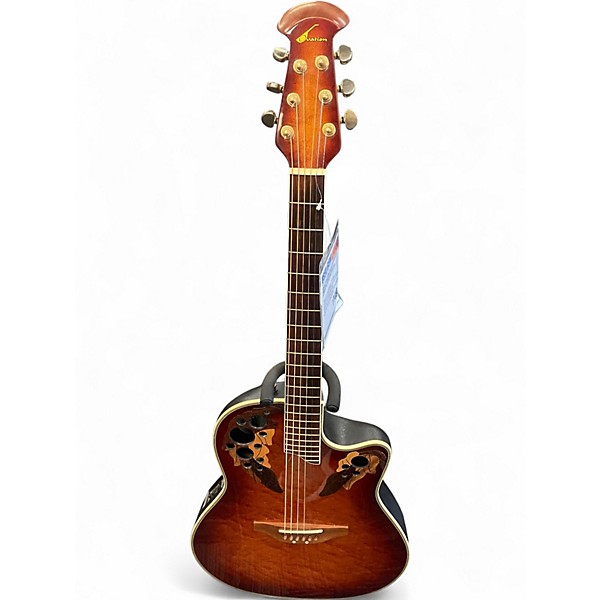 Used Ovation C44-5 Celebrity Deluxe Tobacco Burst Acoustic Electric Guitar