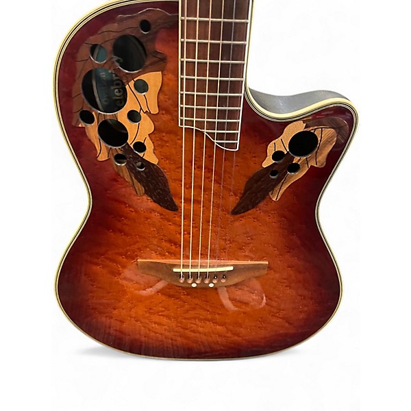 Used Ovation C44-5 Celebrity Deluxe Tobacco Burst Acoustic Electric Guitar