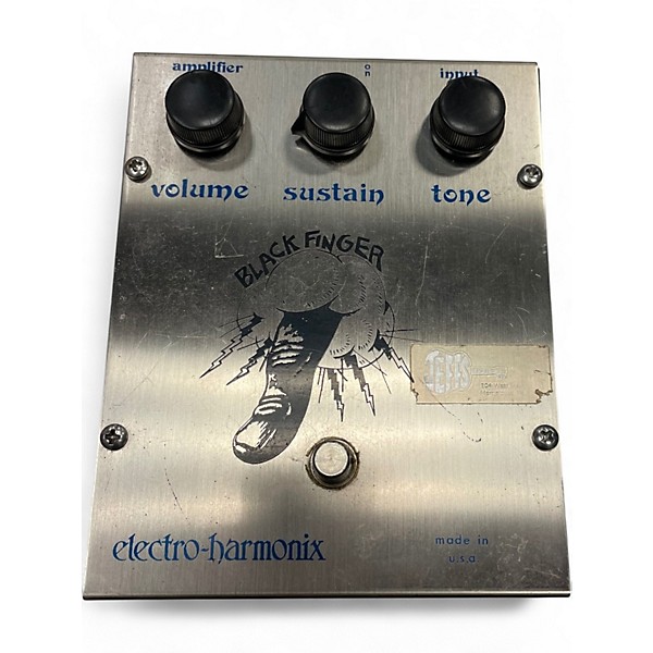 Vintage 1974 Electro-Harmonix Classics Black Finger Compressor Effect Pedal