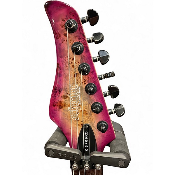 Used Schecter Guitar Research C6 PRO FR Aurora Burst Solid Body Electric Guitar