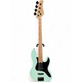 Used 2020 Schecter Guitar Research J4 SEA FOAM GREEN Electric Bass Guitar