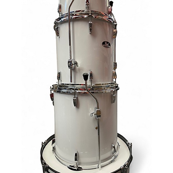 Used Pearl 5 Piece Roadshow White Drum Kit