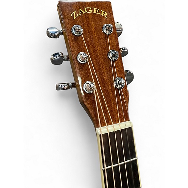 Used Zager ZAD 50-CE Natural Acoustic Guitar Natural