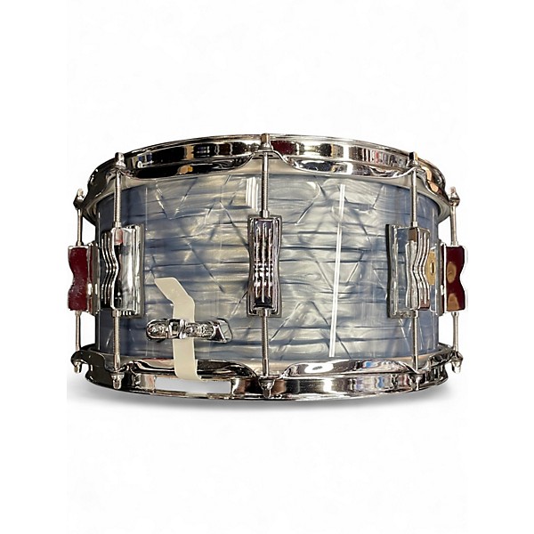 Used Ludwig 6.5X14 Classic Maple Snare Drum Sky Blue Pearl Drum