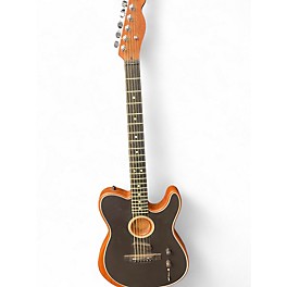 Used Fender American Acoustasonic Telecaster Black Acoustic Electric Guitar