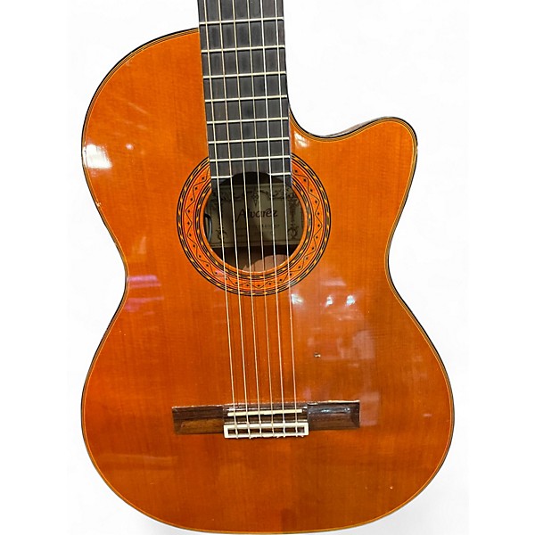 Used Alvarez Artist Series AC60SC Natural Classical Acoustic Electric Guitar