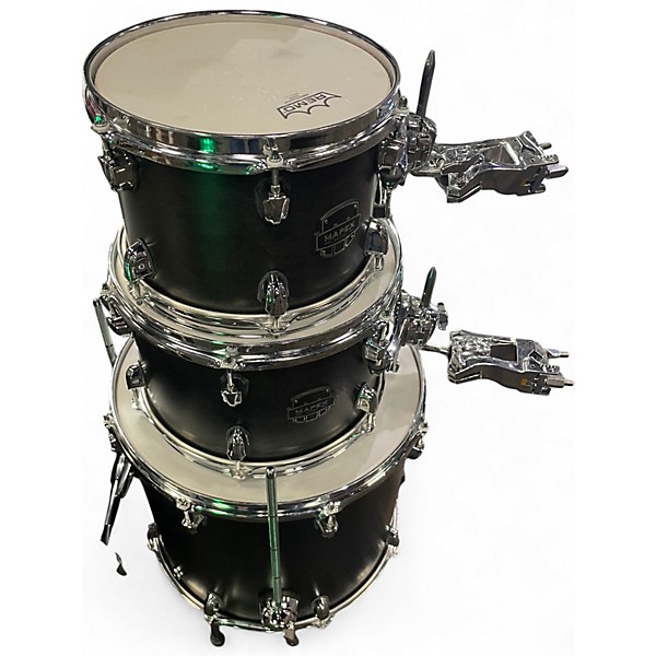 Used Mapex 4 Piece SATURN ROCK 4 Satin Black Drum Kit
