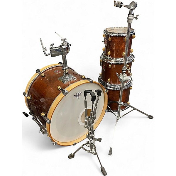 Used Premier 4 Piece XPK Walnut Shellpack Walnut Drum Kit