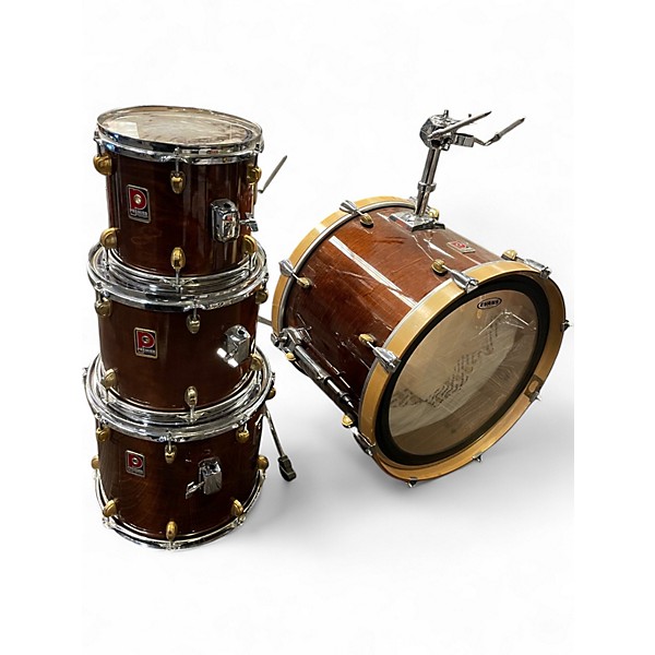 Used Premier 4 Piece XPK Walnut Shellpack Walnut Drum Kit