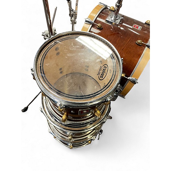 Used Premier 4 Piece XPK Walnut Shellpack Walnut Drum Kit