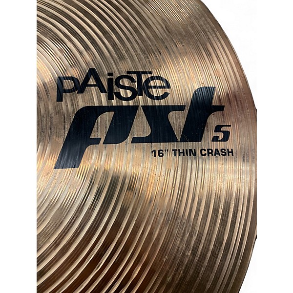 Used Paiste 16in PST5 Thin Crash Cymbal