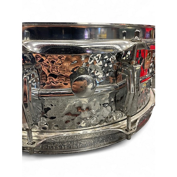 Used Ludwig 14X4.5 Supraphonic Snare Hammered Silver Drum