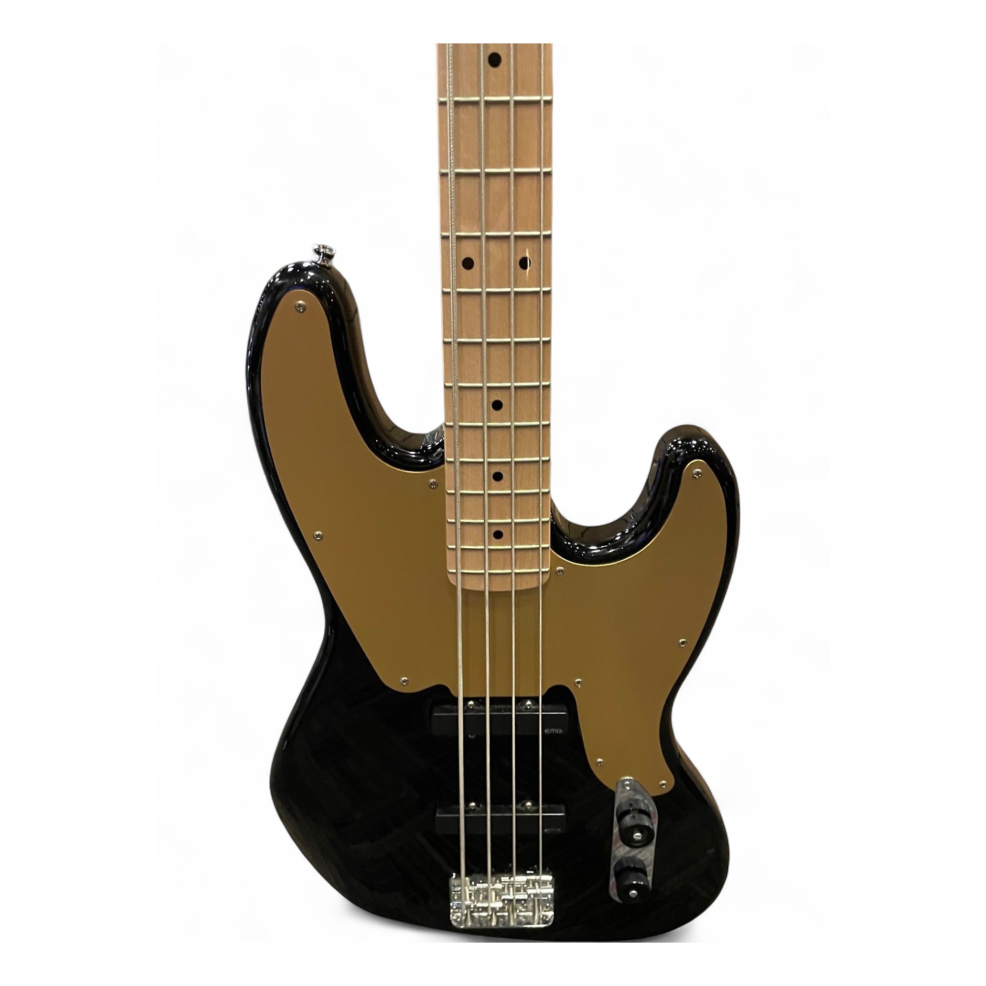 Used Squier Paranormal Jazz Bass 54 Black Electric Bass