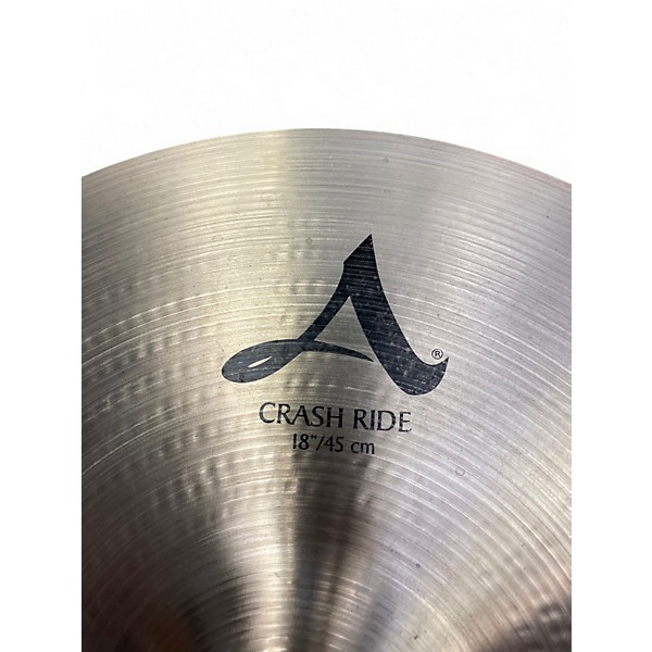 Used Zildjian 18in A Series Crash Ride Cymbal