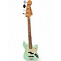 Used Fender Player Mustang Bass PJ Surf Green Electric Bass Guitar thumbnail