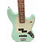 Used Fender Player Mustang Bass PJ Surf Green Electric Bass Guitar