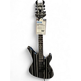 Used Schecter Guitar Research Synyster Gates Signature Standard Black and Silver Solid Body Electric Guitar