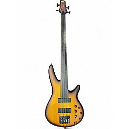 Used Ibanez SRF 700 Fretless brown burst flat Electric Bass Guitar