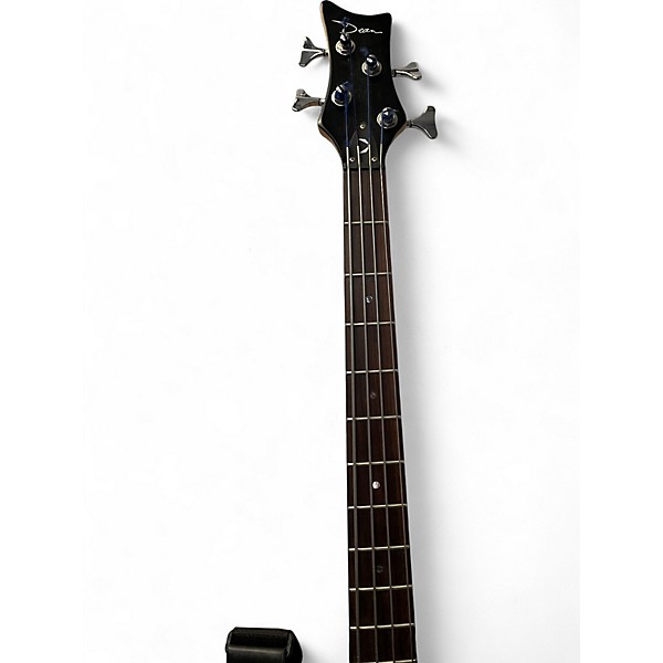 Used Dean Edge 1 4 String Transparent Amber Electric Bass Guitar