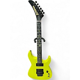 Used Kramer 404FR Graffiti Yellow Solid Body Electric Guitar