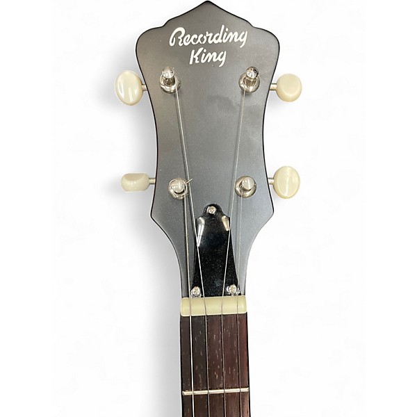Used Recording King RKO-3S Open-Back Banjo Black Banjo