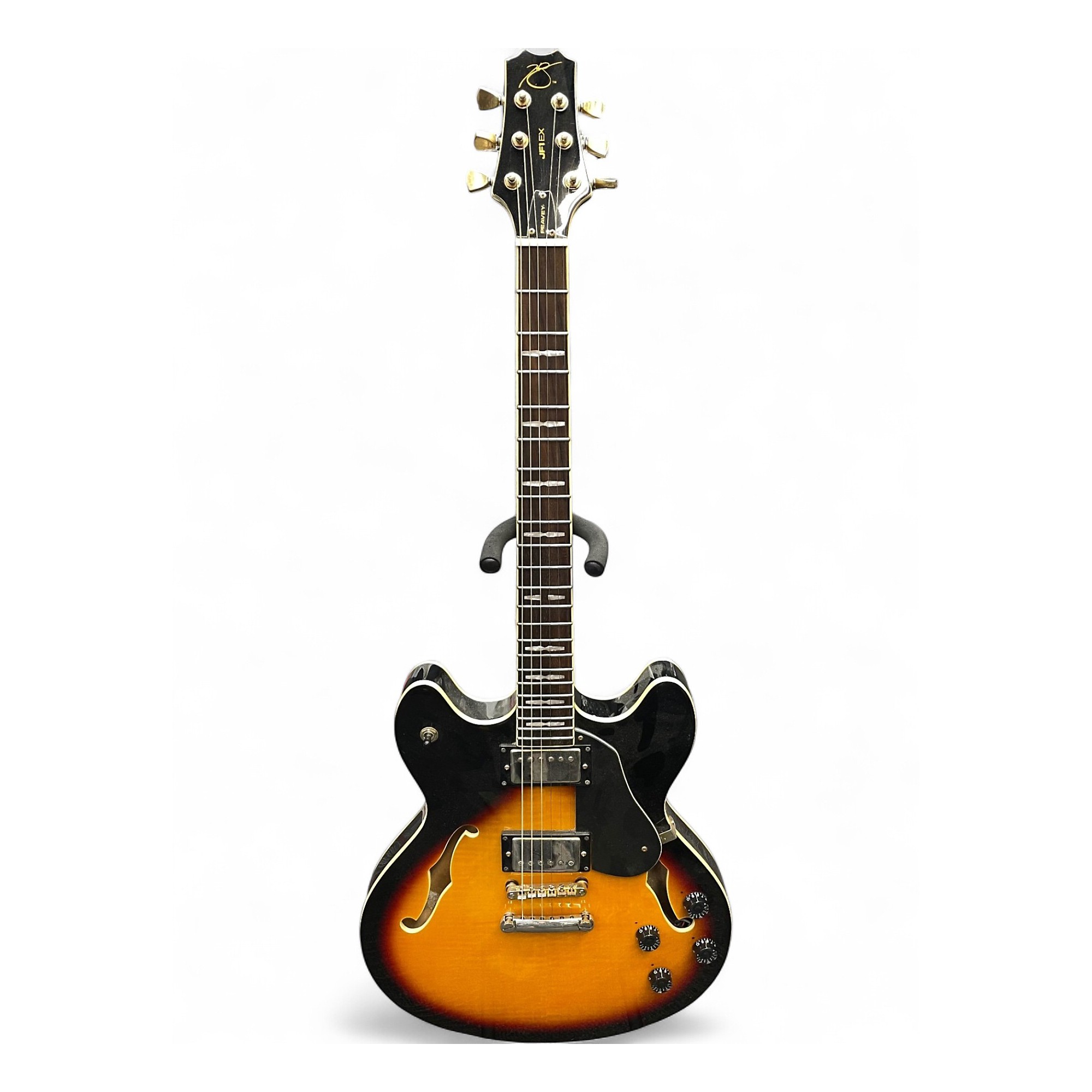 Used Peavey JF1EX 2 Tone Sunburst Hollow Body Electric
