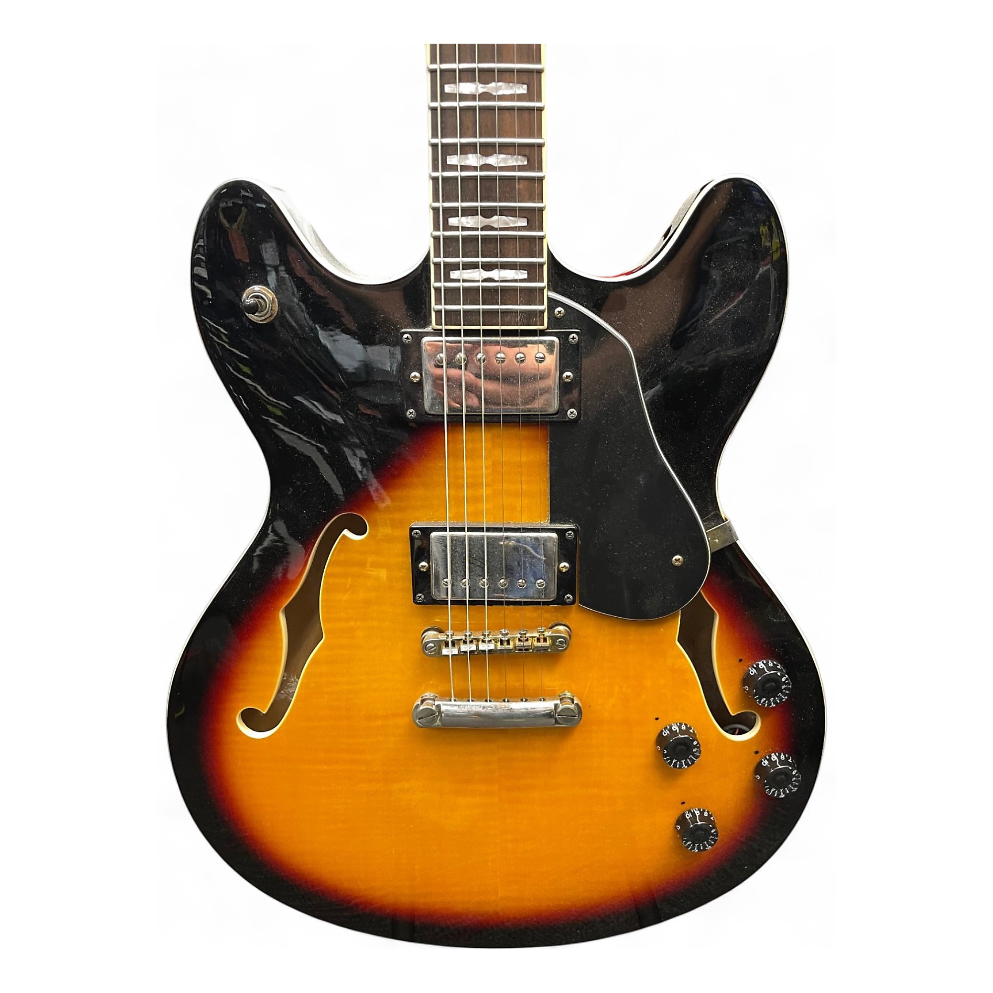 Used Peavey JF1EX 2 Tone Sunburst Hollow Body Electric