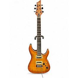 Used Schecter Guitar Research C1 Exotic Vintage Sunburst Solid Body Electric Guitar