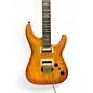Used Schecter Guitar Research C1 Exotic Vintage Sunburst Solid Body Electric Guitar
