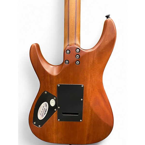 Used Schecter Guitar Research C1 Exotic Vintage Sunburst Solid Body Electric Guitar