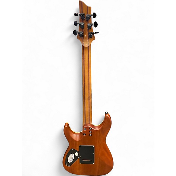 Used Schecter Guitar Research C1 Exotic Vintage Sunburst Solid Body Electric Guitar
