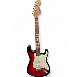 Used 2000s Starcaster by Fender Stratocaster Crimson Burst Solid Body Electric Guitar