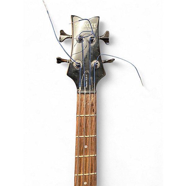 Used Schecter Guitar Research Diamond Series PT Blue to Black Fade Solid Body Electric Guitar