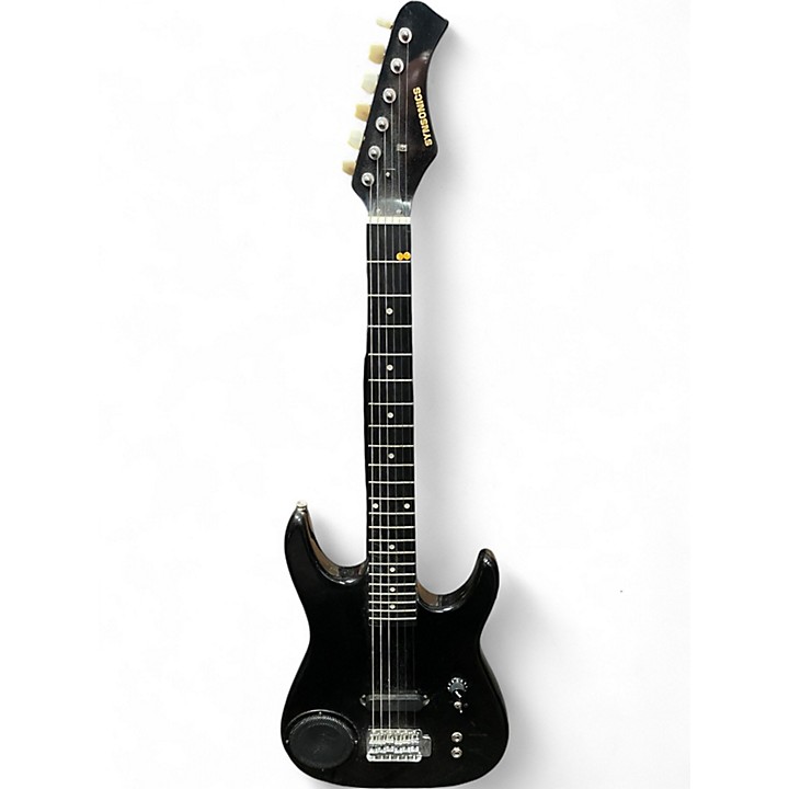Used 1990s Synsonics TERMINATOR Black Solid Body Electric Guitar