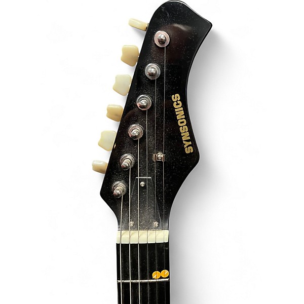 Used 1990s Synsonics TERMINATOR Black Solid Body Electric Guitar