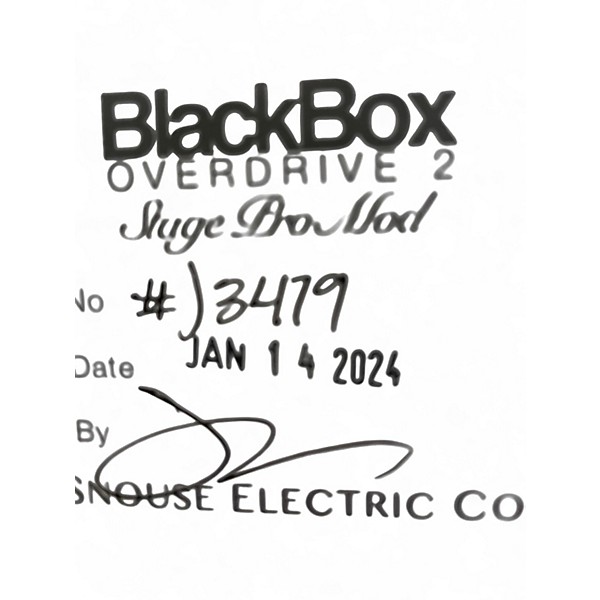 Used Snouse Electric BLACKBOX OVERDRIVE2 Effect Pedal