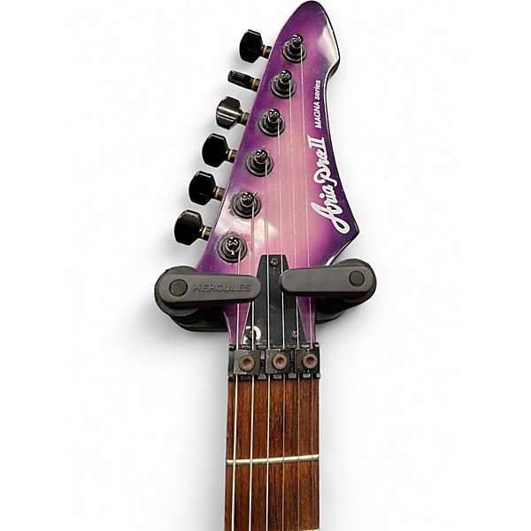 Used Aria Pro II Magna series Trans Purple Solid Body