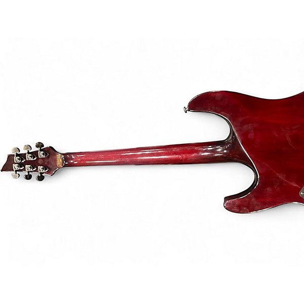 Used Schecter Guitar Research Hellraiser C1 Crimson Red Trans Solid Body Electric Guitar